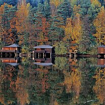 Bootshäuser am Rußweiher