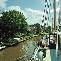 Einfahrt nach Leeuwarden