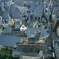 auf dem Turm Dinan von oben