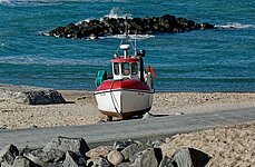 im Hafen von Lønstrup