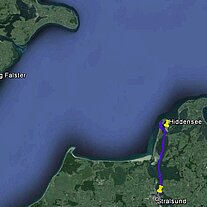 Landkarte Hiddensee