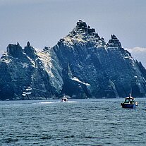 little Skellig mit Booten
