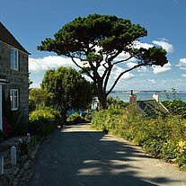 Weg durch das Village