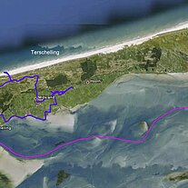 Landkarte Terschelling