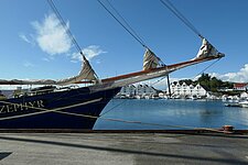 Die Zephyr im Hafen von Tananger