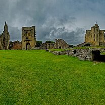 Warkworth Castle Panorama