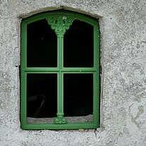 Fenster in einer Scheune
