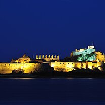 Elizabeth Castle by night