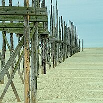 Landungssteg am Westende zu Texel