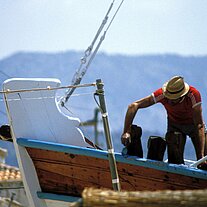 Schiff wird instand gesetzt