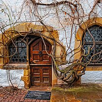 Hauseingang auf der Burg